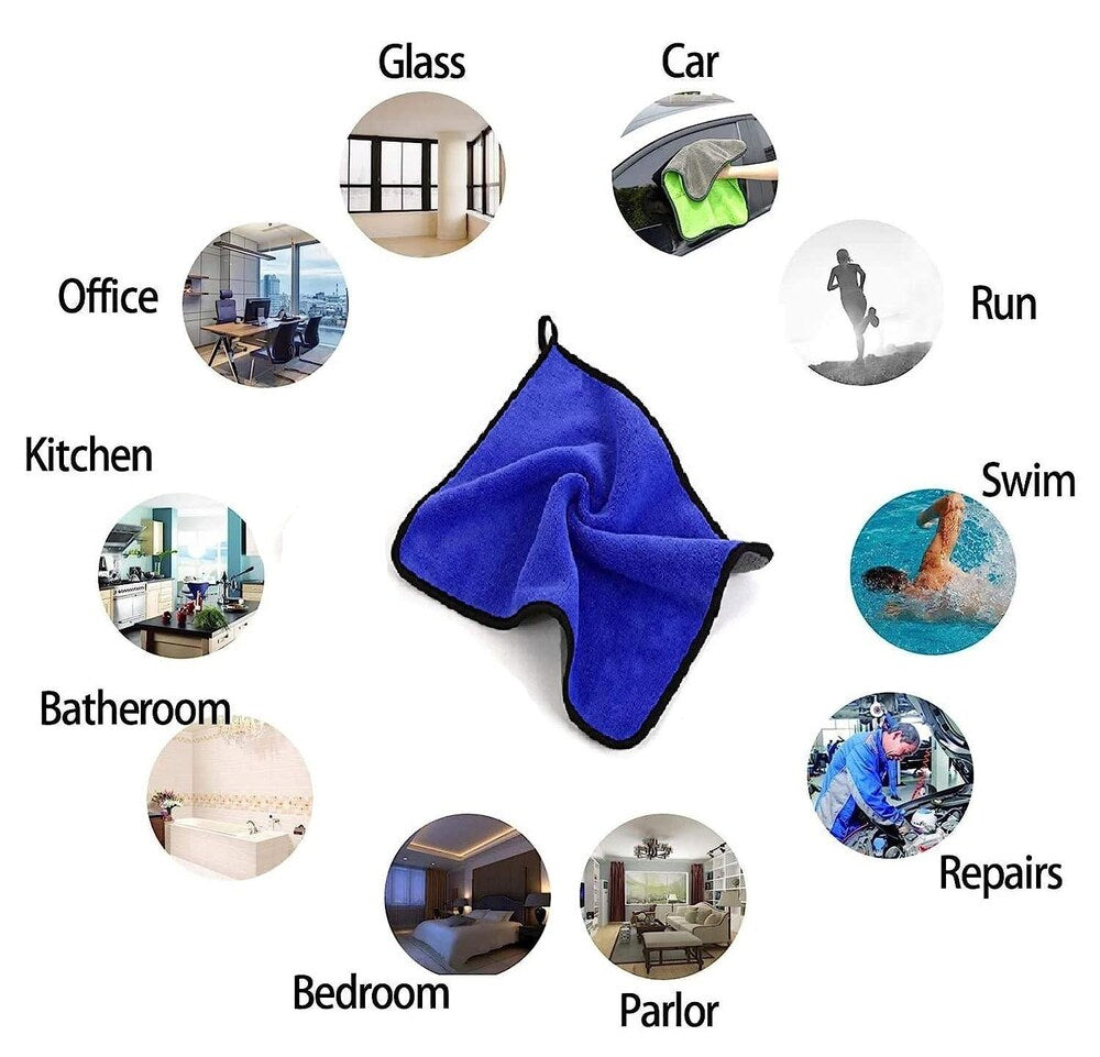WipeZilla™ 800GSM Premium Microfiber Cloth – Ultra Absorbent, Scratch-Free Cleaning Towel