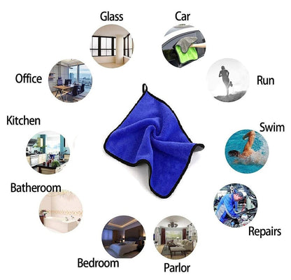 WipeZilla™ 800GSM Premium Microfiber Cloth – Ultra Absorbent, Scratch-Free Cleaning Towel